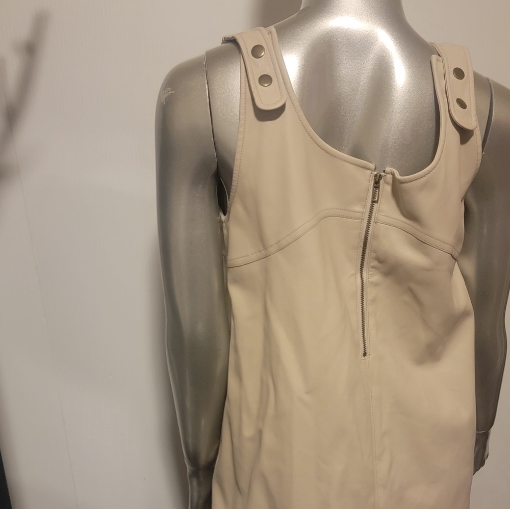 Pilcro for Anthropologie Vegan Leather Mini Dress Size 6 - Picture 8 of 9